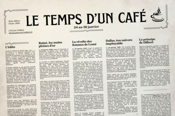 Le temps d'un café - Hebdo du 24 au 30 janvier 2026